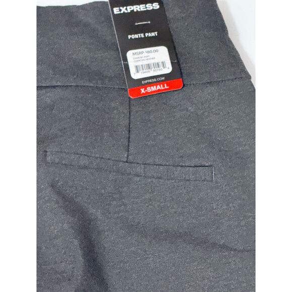 NWT Express Ponte Pant, Heather Gray, Size XS - Picture 6 of 8